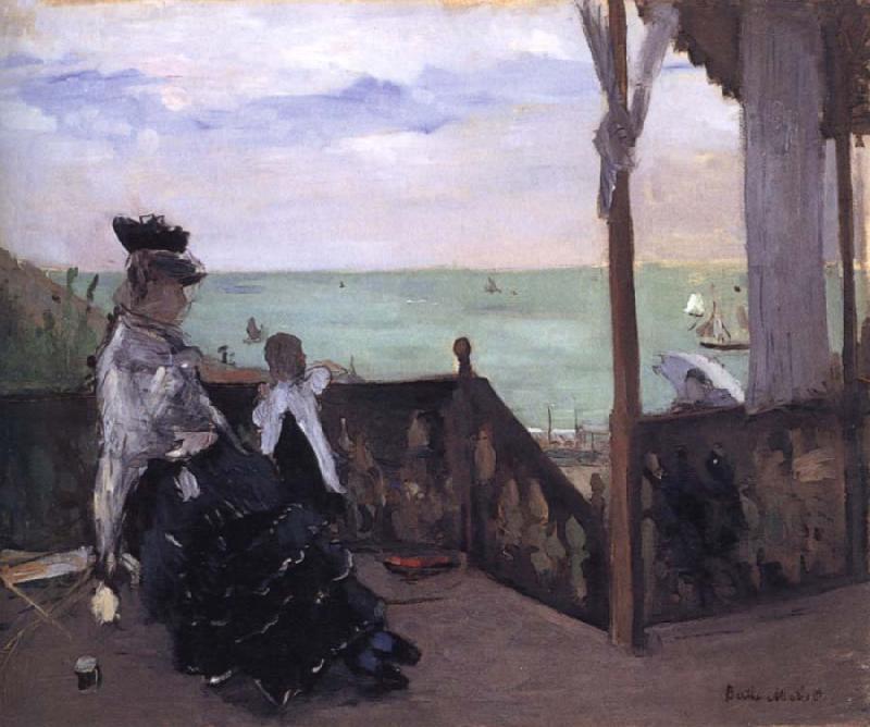 Berthe Morisot In a Villa at the Seaside